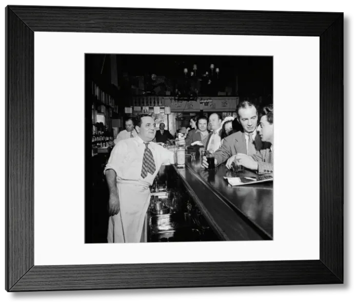 Framed Print : Charlie's Tavern, New York, N.Y. 1946. Creator: William Paul Gottlieb Framed Print : Charlie's Tavern, New York, N.Y. 1946. Creator: William Paul Gottlieb
