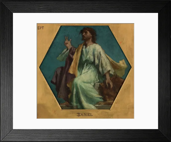 Framed Print : Esquisse pour l'église Saint François Xavier : Daniel, c.1875. Creator: Jules Elie Delaunay Framed Print : Esquisse pour l'église Saint François Xavier : Daniel, c.1875. Creator: Jules Elie Delaunay