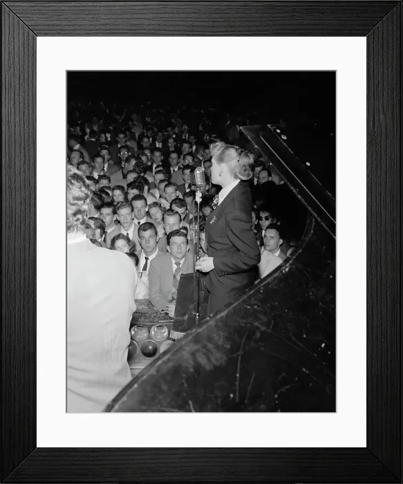 Framed Print : Portrait of June Christy, 1947 or 1948. Creator: William Paul Gottlieb Framed Print : Portrait of June Christy, 1947 or 1948. Creator: William Paul Gottlieb