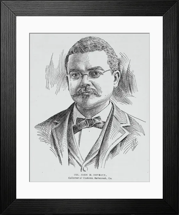 Framed Print : Col. John H. Deveaux, collector of customs, Savannah, Ga. (1899?). Creator: Unknown Framed Print : Col. John H. Deveaux, collector of customs, Savannah, Ga. (1899?). Creator: Unknown