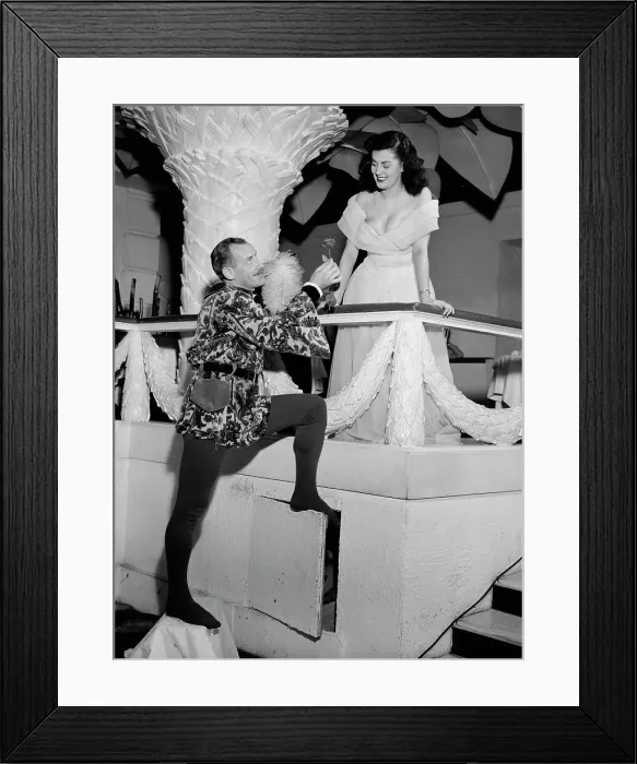 Framed Print : Portrait of Larry Clinton and Betty George, Copacabana(?), New York, N.Y. ca. Sept. 1947. Creator: William Paul Gottlieb Framed Print : Portrait of Larry Clinton and Betty George, Copacabana(?), New York, N.Y. ca. Sept. 1947. Creator: William Paul Gottlieb