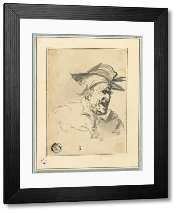 Framed Print : Character Sketch, n.d. Creator: John Hamilton Mortimer Framed Print : Character Sketch, n.d. Creator: John Hamilton Mortimer
