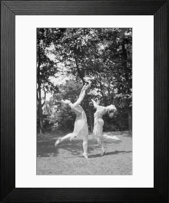 Framed Print : Desha and Leah dancing in Port Washington, 1921 Aug. 21. Creator: Arnold Genthe Framed Print : Desha and Leah dancing in Port Washington, 1921 Aug. 21. Creator: Arnold Genthe
