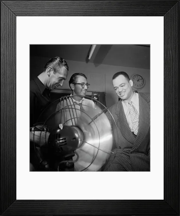 Framed Print : Portrait of Arnett Cobb and Symphony Sid, WHOM, New York, N.Y. 1946. Creator: William Paul Gottlieb Framed Print : Portrait of Arnett Cobb and Symphony Sid, WHOM, New York, N.Y. 1946. Creator: William Paul Gottlieb
