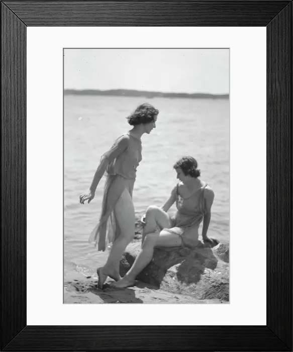 Framed Print : Desha and Leah dancing in Port Washington, 1921 Aug. 21. Creator: Arnold Genthe Framed Print : Desha and Leah dancing in Port Washington, 1921 Aug. 21. Creator: Arnold Genthe