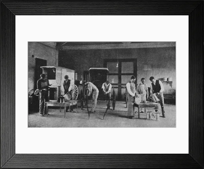 Framed Print : The paint shop, 1904. Creator: Frances Benjamin Johnston Framed Print : The paint shop, 1904. Creator: Frances Benjamin Johnston
