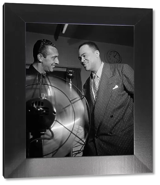 Portrait of Arnett Cobb and Symphony Sid, WHOM, New York, N.Y. 1946. Creator: William Paul Gottlieb
