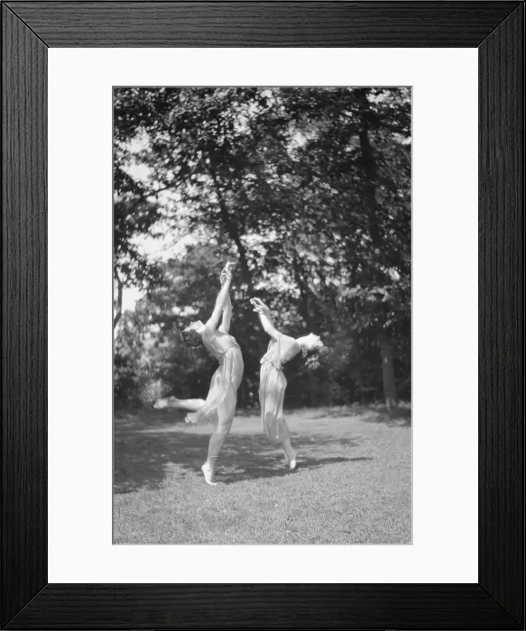 Framed Print : Desha and Leah dancing in Port Washington, 1921 Aug. 21. Creator: Arnold Genthe Framed Print : Desha and Leah dancing in Port Washington, 1921 Aug. 21. Creator: Arnold Genthe