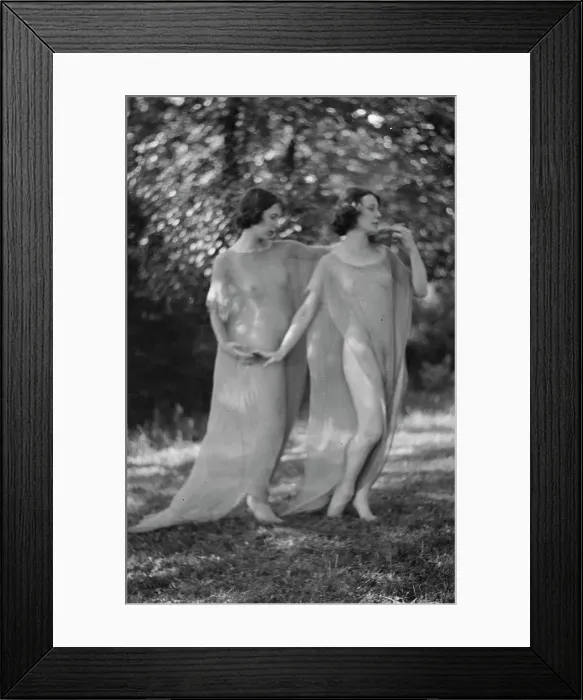 Framed Print : Desha and Leah dancing in Port Washington, 1921 Aug. 21. Creator: Arnold Genthe Framed Print : Desha and Leah dancing in Port Washington, 1921 Aug. 21. Creator: Arnold Genthe