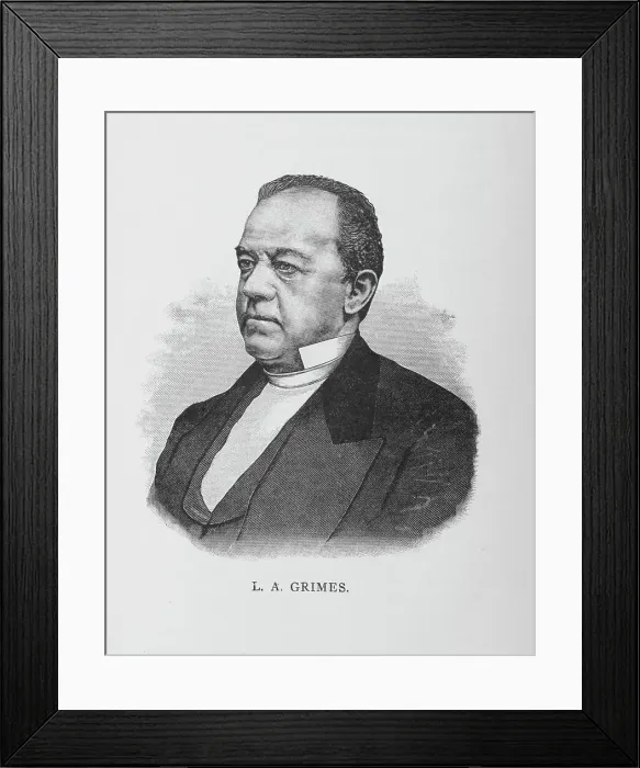 Framed Print : L. A. Grimes, 1887. Creator: Unknown Framed Print : L. A. Grimes, 1887. Creator: Unknown