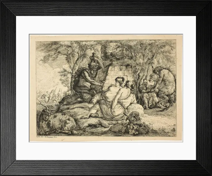 Framed Print : Nymphs and Satyrs, 1763 Framed Print : Nymphs and Satyrs, 1763