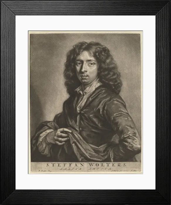 Framed Print : Steffan Wolters, 1684. Creator: Jan Verkolje Framed Print : Steffan Wolters, 1684. Creator: Jan Verkolje