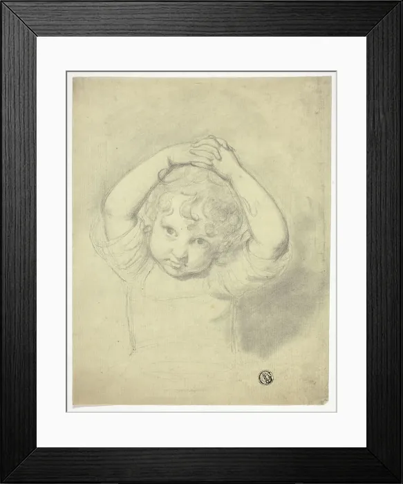 Framed Print : Child Holding Hands above Head, n.d. Creator: Samuel de Wilde Framed Print : Child Holding Hands above Head, n.d. Creator: Samuel de Wilde