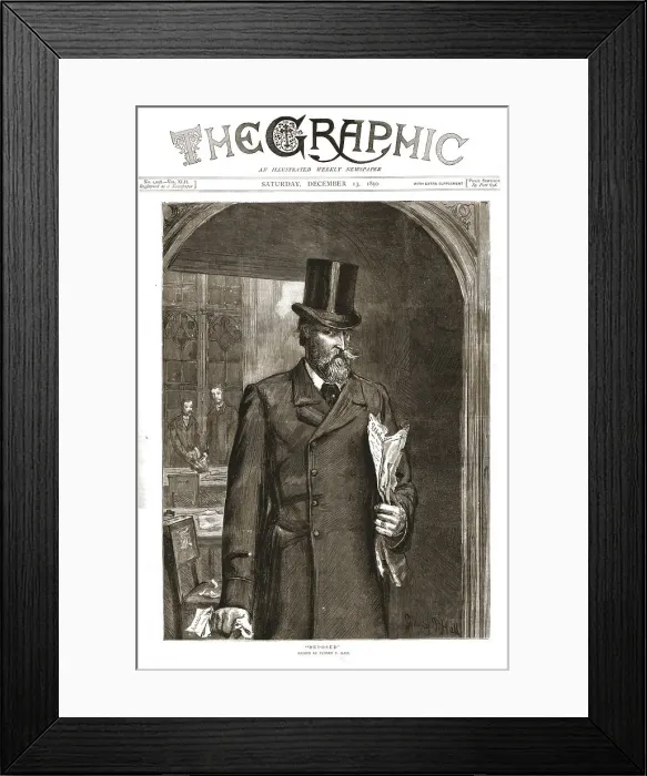 Framed Print : The Graphic, Front Cover Saturday, December 13, 1890, 1890. Creator: Sydney Prior Hall Framed Print : The Graphic, Front Cover Saturday, December 13, 1890, 1890. Creator: Sydney Prior Hall