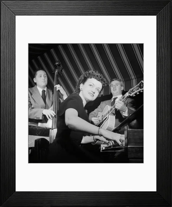 Framed Print : Portrait of Dardanelle and Joe Sinacore, Hickory House, New York, N.Y. ca. July 1947. Creator: William Paul Gottlieb Framed Print : Portrait of Dardanelle and Joe Sinacore, Hickory House, New York, N.Y. ca. July 1947. Creator: William Paul Gottlieb