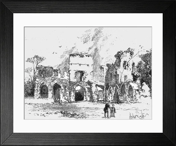 Framed Print : Richmond, Yorkshire and the Surrounding Neighbourhood; Easby Abbey, 1890. Creator: Unknown Framed Print : Richmond, Yorkshire and the Surrounding Neighbourhood; Easby Abbey, 1890. Creator: Unknown