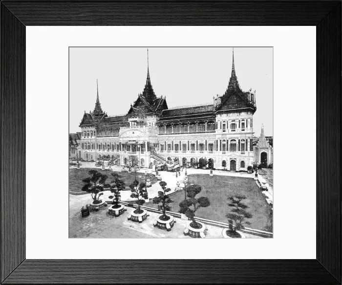 Framed Print : The Royal Family of Siam, Siam and the Siamese; The Grand Palace, 1891. Creator: Unknown Framed Print : The Royal Family of Siam, Siam and the Siamese; The Grand Palace, 1891. Creator: Unknown