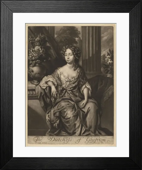 Framed Print : The Duchess of Grafton, 1683. Creator: Jan Verkolje Framed Print : The Duchess of Grafton, 1683. Creator: Jan Verkolje