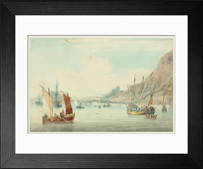 Framed Print : View on the Tagus, n.d. Creators: Samuel Owen, William Havell Framed Print : View on the Tagus, n.d. Creators: Samuel Owen, William Havell