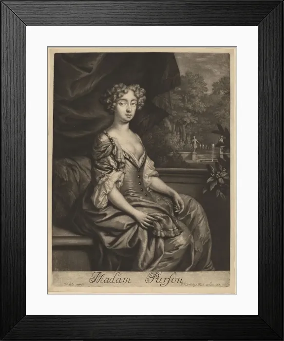 Framed Print : Madam Parson, 1683. Creator: Jan Verkolje Framed Print : Madam Parson, 1683. Creator: Jan Verkolje