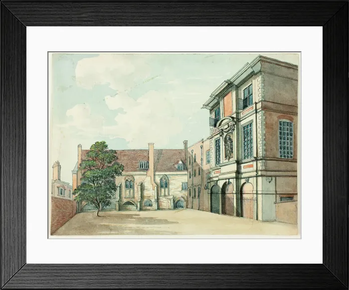 Framed Print : Remains of the Old Priory and Mathematical School, Christ's Hospital, n.d. Creator: Samuel Ireland Framed Print : Remains of the Old Priory and Mathematical School, Christ's Hospital, n.d. Creator: Samuel Ireland