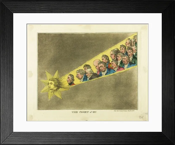 Framed Print : The Comet of 1811, 1811. Creator: Unknown Framed Print : The Comet of 1811, 1811. Creator: Unknown