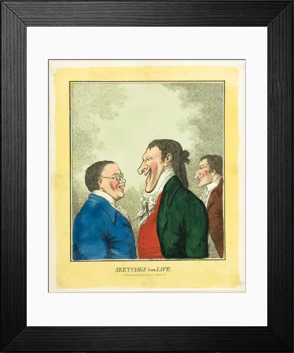 Framed Print : Sketches from Life, 1810. Creator: Unknown Framed Print : Sketches from Life, 1810. Creator: Unknown