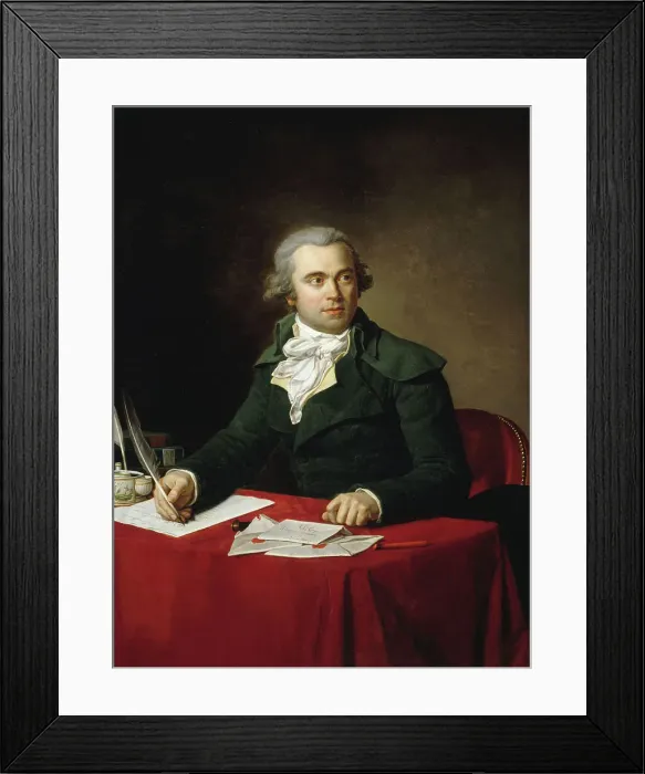 Framed Print : Portrait de Jules-François Paré, président du tribunal du IVe arrondissement, ministre... 1795. Creator: Jean Louis Laneuville Framed Print : Portrait de Jules-François Paré, président du tribunal du IVe arrondissement, ministre... 1795. Creator: Jean Louis Laneuville