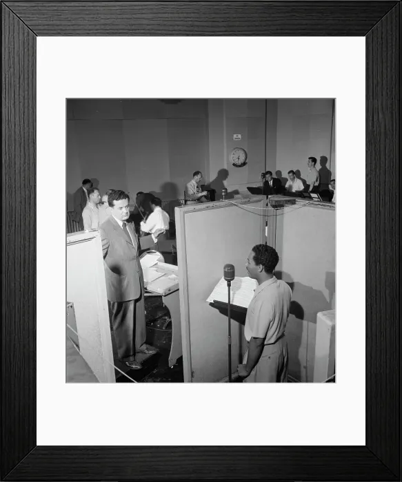 Framed Print : Portrait of Billy Eckstine and Nelson Riddle, New York, N.Y. 1946. Creator: William Paul Gottlieb Framed Print : Portrait of Billy Eckstine and Nelson Riddle, New York, N.Y. 1946. Creator: William Paul Gottlieb