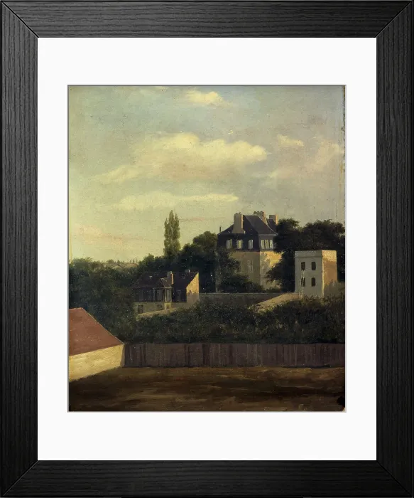Framed Print : La place Bréda, vue de la rue La Bruyère (actuelle rue Henri-Monnier), en 1833, actuel 9ème... 1833 Creator: Georges Viard Framed Print : La place Bréda, vue de la rue La Bruyère (actuelle rue Henri-Monnier), en 1833, actuel 9ème... 1833 Creator: Georges Viard