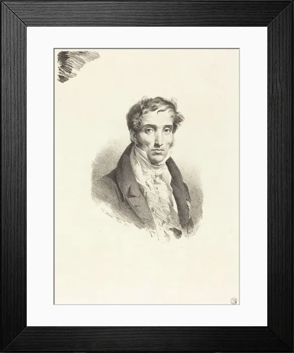 Framed Print : Pierre Guerin, 1830. Creator: Emile Jean-Horace Vernet Framed Print : Pierre Guerin, 1830. Creator: Emile Jean-Horace Vernet