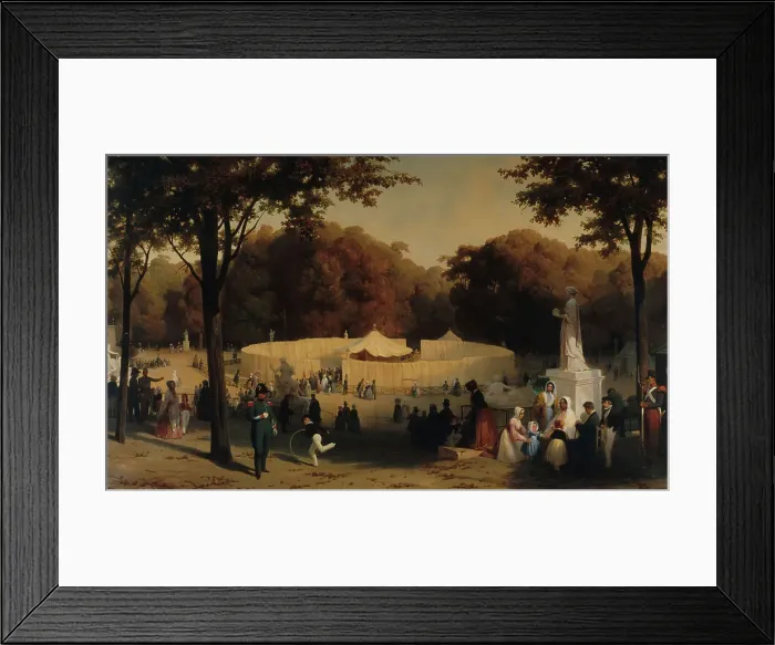 Framed Print : Tente du chef de l'armée marocaine (Sidi-Mohammed ben Abd-el-Rahman, fils de l'empereur... 1845. Creator: Karl Girardet) Framed Print : Tente du chef de l'armée marocaine (Sidi-Mohammed ben Abd-el-Rahman, fils de l'empereur... 1845. Creator: Karl Girardet)