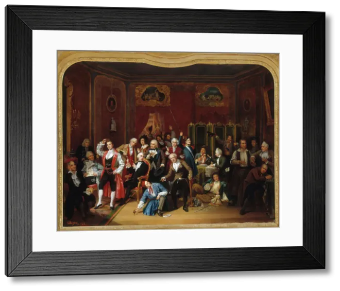 Framed Print : L'Acteur Hugues Bouffé (1800-1888), représenté dans les costumes de ses principaux rôles... 1848. Creator: Victor Darjou Framed Print : L'Acteur Hugues Bouffé (1800-1888), représenté dans les costumes de ses principaux rôles... 1848. Creator: Victor Darjou