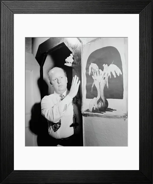 Framed Print : Portrait of Edwin A. Finckel in his home, Greenwich Village, New York, N.Y. ca. Nov. 1946. Creator: William Paul Gottlieb Framed Print : Portrait of Edwin A. Finckel in his home, Greenwich Village, New York, N.Y. ca. Nov. 1946. Creator: William Paul Gottlieb
