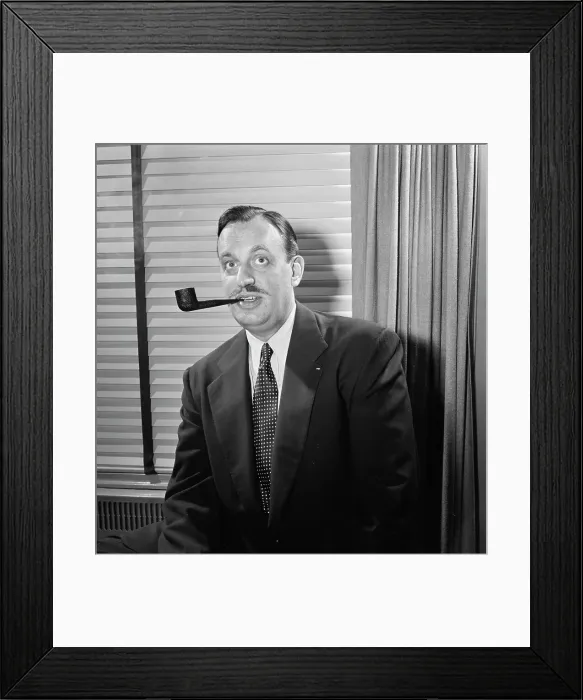 Framed Print : Portrait of Brick Fleagle, New York, N.Y. 1946. Creator: William Paul Gottlieb Framed Print : Portrait of Brick Fleagle, New York, N.Y. 1946. Creator: William Paul Gottlieb