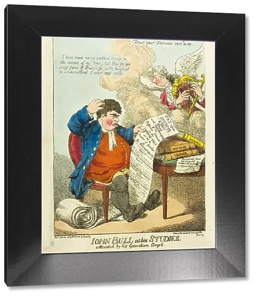 John Bull at His Studies, published March 13, 1799. Creator: Unknown