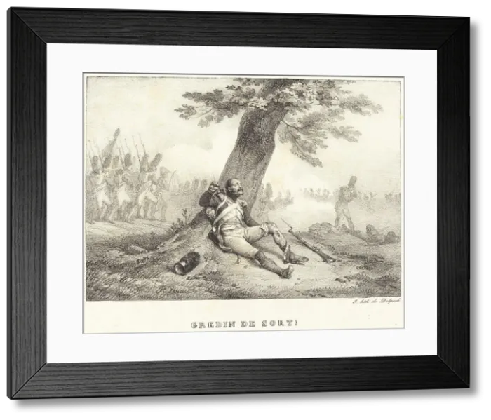 Framed Print : Gredin de Sort!.... Creator: Emile Jean-Horace Vernet Framed Print : Gredin de Sort!.... Creator: Emile Jean-Horace Vernet