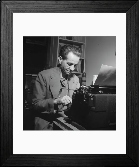 Framed Print : Portrait of Herman Rosenberg, 1938. Creator: William Paul Gottlieb Framed Print : Portrait of Herman Rosenberg, 1938. Creator: William Paul Gottlieb