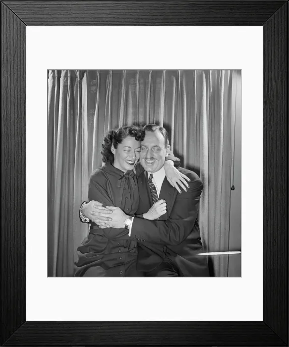 Framed Print : Portrait of Brick Fleagle and Mrs. Brick Fleagle, New York, N.Y. 1946. Creator: William Paul Gottlieb Framed Print : Portrait of Brick Fleagle and Mrs. Brick Fleagle, New York, N.Y. 1946. Creator: William Paul Gottlieb