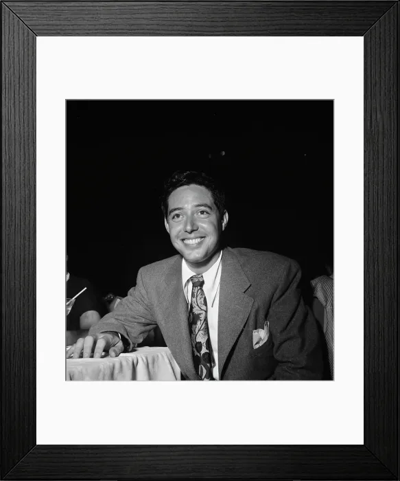 Framed Print : Portrait of Andy Russell, Eddie Condon's, New York, N.Y. ca. Aug. 1947. Creator: William Paul Gottlieb Framed Print : Portrait of Andy Russell, Eddie Condon's, New York, N.Y. ca. Aug. 1947. Creator: William Paul Gottlieb