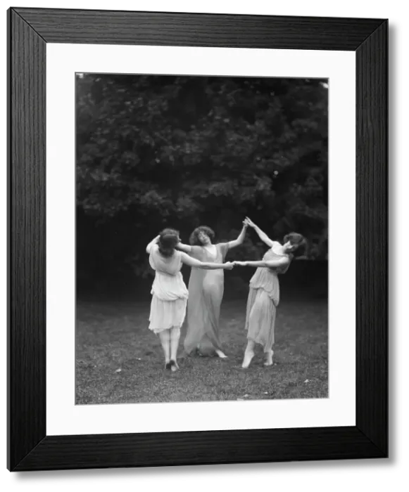 Framed Print : Desha, Leah, and Grace, 1921 Aug. 19. Creator: Arnold Genthe Framed Print : Desha, Leah, and Grace, 1921 Aug. 19. Creator: Arnold Genthe