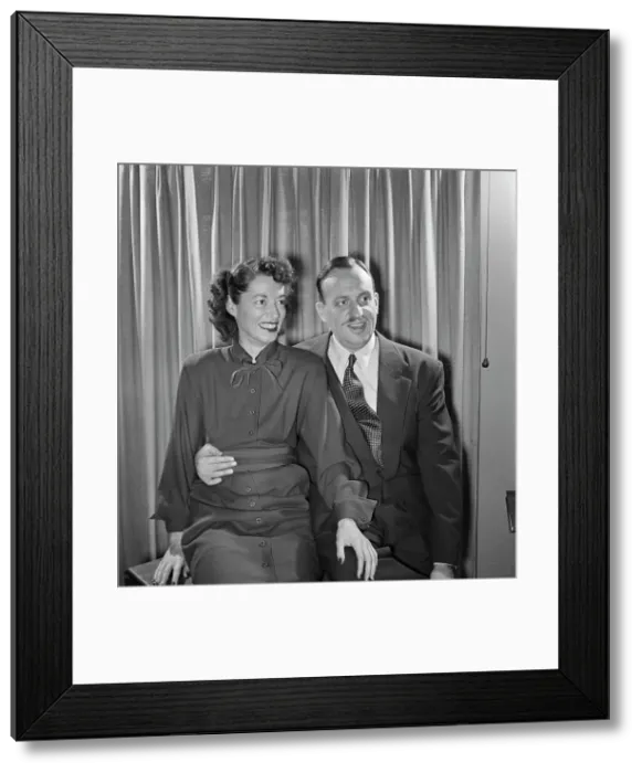 Framed Print : Portrait of Brick Fleagle and Mrs. Brick Fleagle, New York, N.Y. 1946. Creator: William Paul Gottlieb Framed Print : Portrait of Brick Fleagle and Mrs. Brick Fleagle, New York, N.Y. 1946. Creator: William Paul Gottlieb