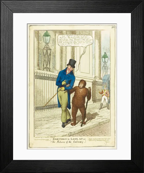 Framed Print : Something to Look At, 1817. Creator: Unknown