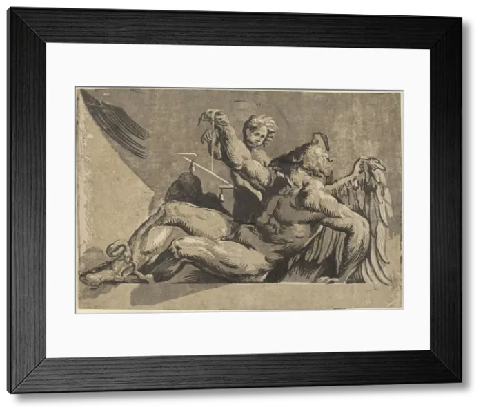 Framed Print : Saturn, 1525 / 1530. Creator: Giuseppe Nicola Rossigliani Framed Print : Saturn, 1525 / 1530. Creator: Giuseppe Nicola Rossigliani