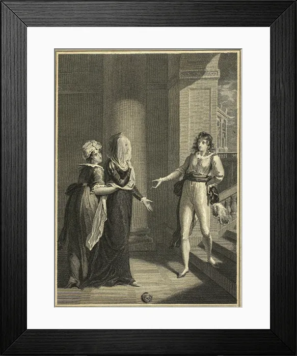 Framed Print : Olivia and Viola, n.d. Creator: William Hamilton Framed Print : Olivia and Viola, n.d. Creator: William Hamilton