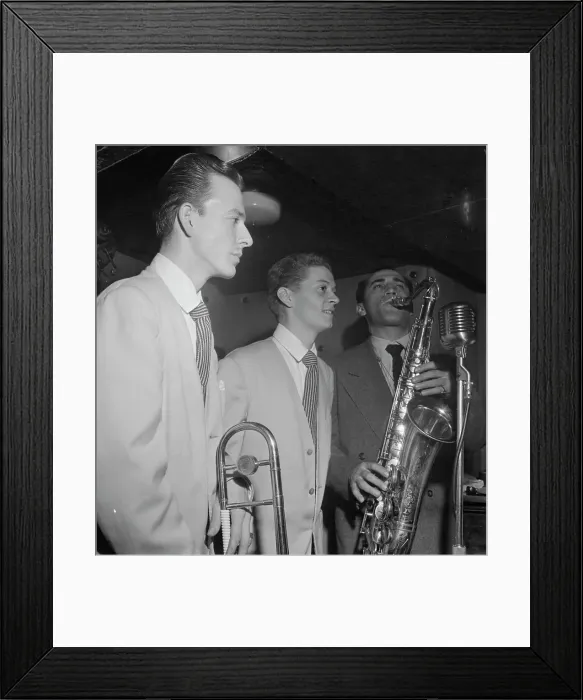 Framed Print : Portrait of Buddy Stewart, Three Deuces(?), New York, N.Y. 1946. Creator: William Paul Gottlieb Framed Print : Portrait of Buddy Stewart, Three Deuces(?), New York, N.Y. 1946. Creator: William Paul Gottlieb