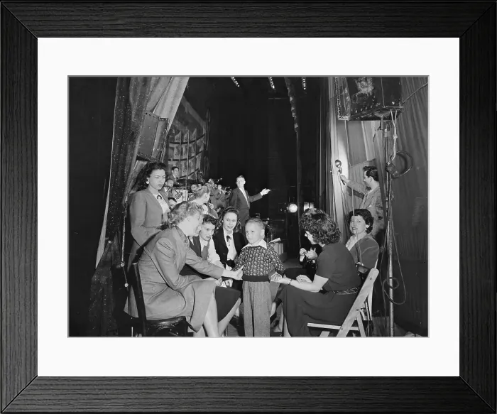 Framed Print : Portrait of Stan Kenton, June Christy, Laurindo Almeida, Bob Gioga...Richmond, Va.(?), 1947. Creator: William Paul Gottlieb Framed Print : Portrait of Stan Kenton, June Christy, Laurindo Almeida, Bob Gioga...Richmond, Va.(?), 1947. Creator: William Paul Gottlieb