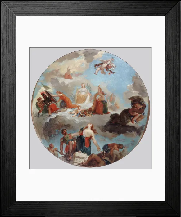 Framed Print : Peace comes to console men and bring them Abundance, before 1871. Creator: Raimundo de Madrazo y Garreta Framed Print : Peace comes to console men and bring them Abundance, before 1871. Creator: Raimundo de Madrazo y Garreta