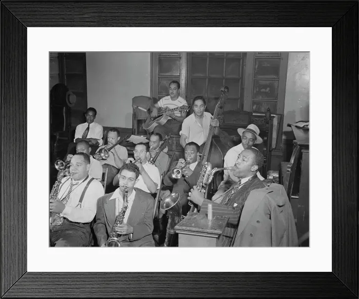 Framed Print : Portrait of Joe Thomas and Eddie Wilcox, Loyal Charles Lodge No. 167, New York, N.Y. ca. Oct. 1947. Creator: William Paul Gottlieb Framed Print : Portrait of Joe Thomas and Eddie Wilcox, Loyal Charles Lodge No. 167, New York, N.Y. ca. Oct. 1947. Creator: William Paul Gottlieb
