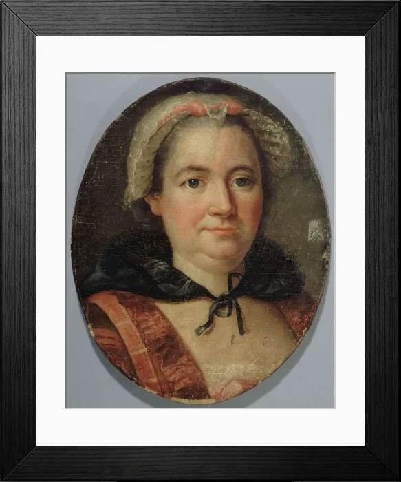 Framed Print : Portrait considered to be Mme de Graffigny, born Françoise d'Issembourg d'Happoncourt... c1695-1758 Creator: Unknown